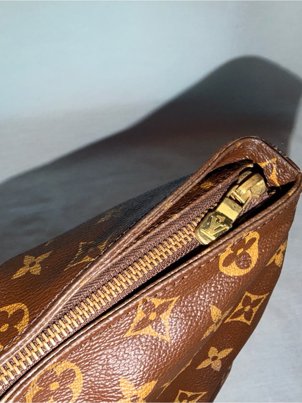 Louis Vuitton Monogram Cabas Mezzo Tote Shoulder Bag Brown - Picture 9 of 15